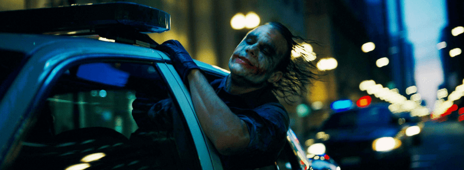 Heath Ledger as Joker in Batman - The Dark Knight Rises